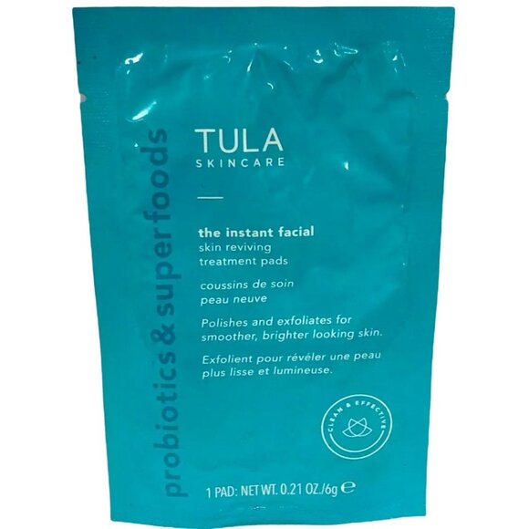 Tula Skincare Instant Facial Treatment Skin Reviving Probiotics Superfoods 1 Pad - Picture 1 of 2